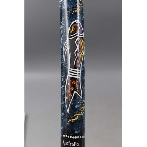 328 - Mini Decorated Australian Didgeridoo With Playing Instructions, approx 20