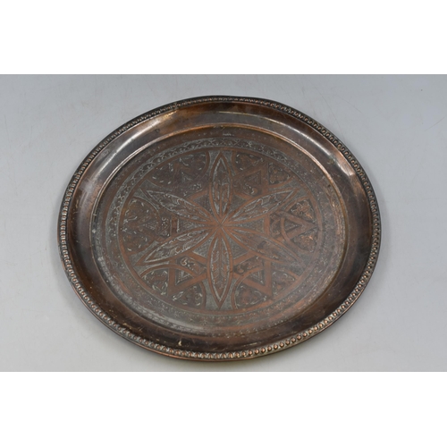 329 - Middle Eastern Objects Made Of Copper Including 4 Bowls And 2 Trays