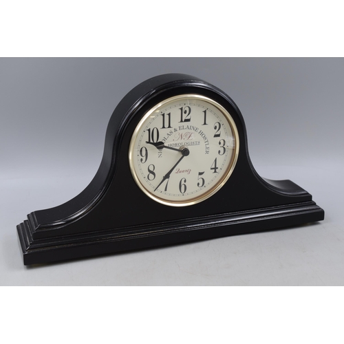 330 - Luartz Nicholas & Elaine Hostler Horologists Mantle Clock (43cm)