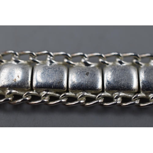 83 - Vintage Silver 925 Bracelet with Safety Chain.