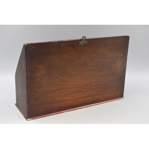 343 - An Early 20th Century Oak Record Card Holder, Approx 10