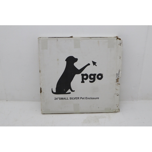 370 - A Silver PGO Octagonal Pet Enclosure, Approx 24