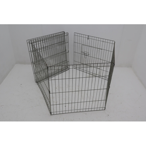 370 - A Silver PGO Octagonal Pet Enclosure, Approx 24