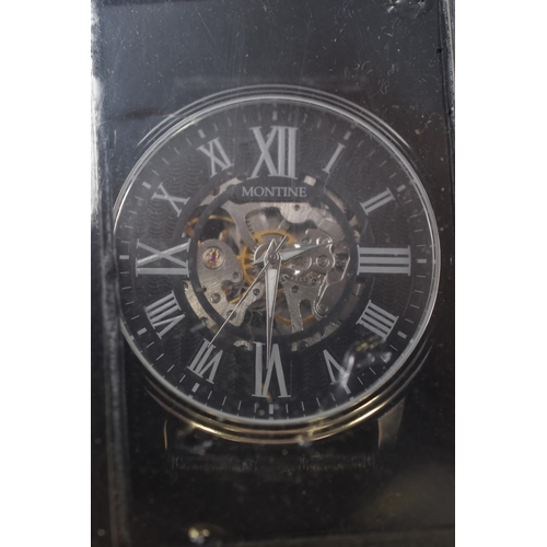 106 - A Montine Automatic Skeleton Gents Watch, in Case Unopened. Working.