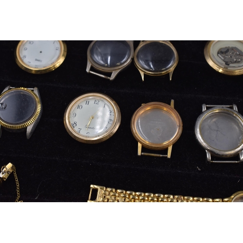 139 - Mixed Tray of Vintage Watch Casings