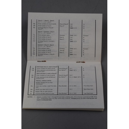 408 - Texas Instruments Ti 58 59 Master Library Module W/ Quick Ref Guide (Missing Module Chip)