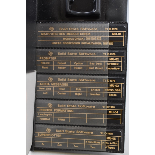 408 - Texas Instruments Ti 58 59 Master Library Module W/ Quick Ref Guide (Missing Module Chip)