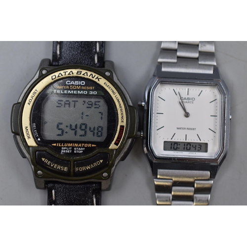 151 - Two Casio Quartz Watches including Databank Telememo 30