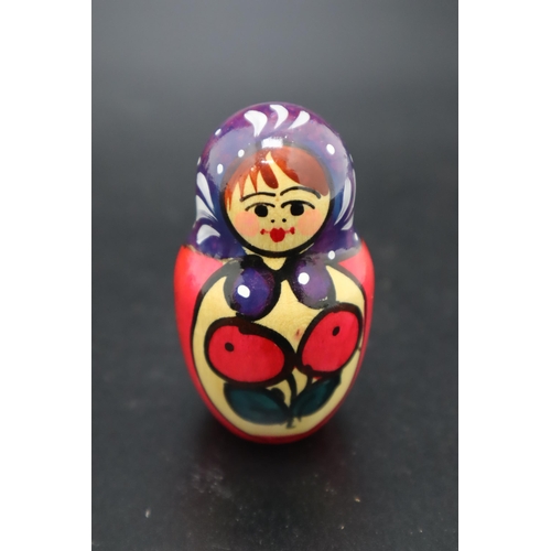 202 - Set of 5 Authentic Russian Dolls