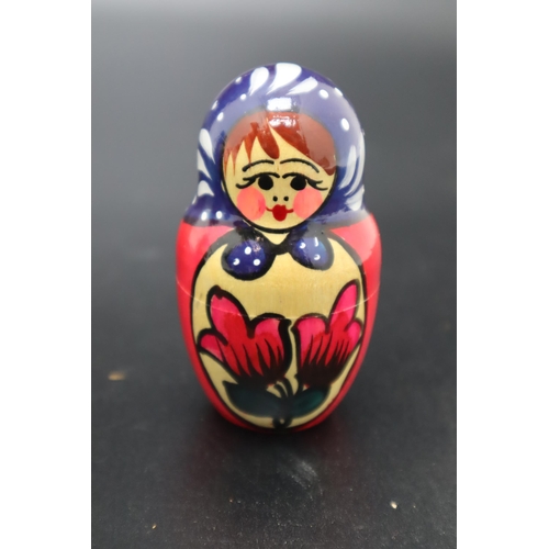 202 - Set of 5 Authentic Russian Dolls