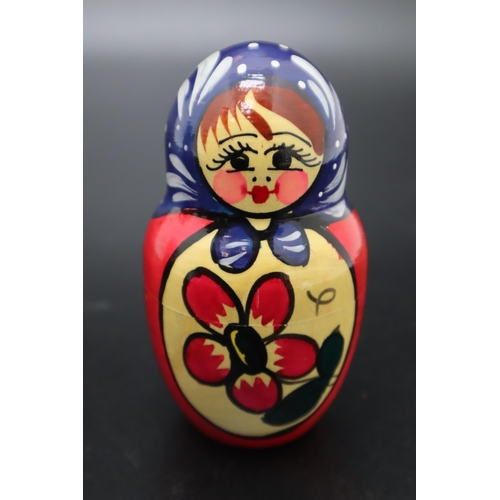 202 - Set of 5 Authentic Russian Dolls