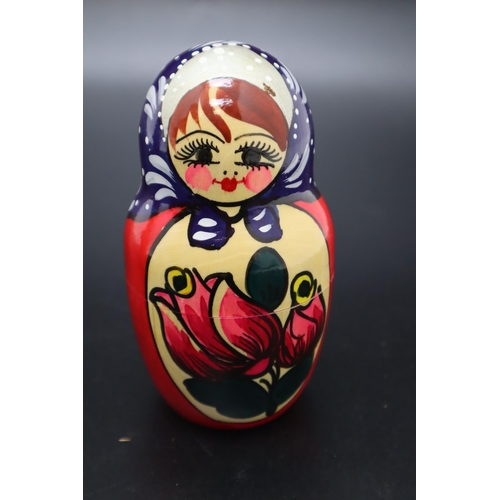 202 - Set of 5 Authentic Russian Dolls