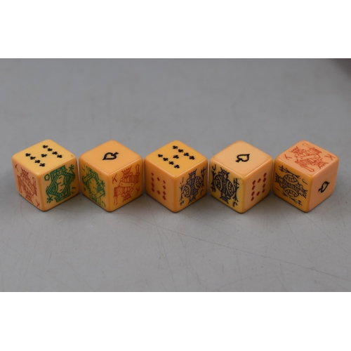 208 - Poker Dice Set By K & C Ltd., London