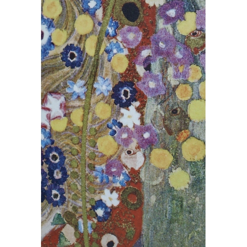 428 - Two LARGE Gustav Klimt Prints on Canvas Displaying 