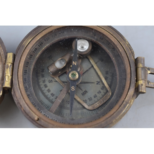 235 - Brass Cased Nautical Compass marked Stanley of London