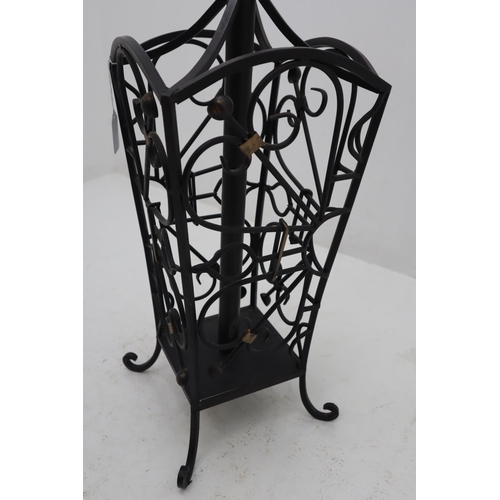 434 - Wrought Iron Coat / Umbrella Stand (190cm)