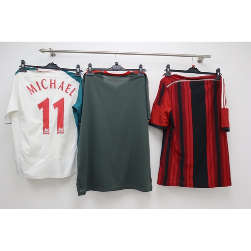 435 - Three Retro Football Shirts. Includes Liverpool 06/07 Third Kit, Bayern Munich Training Shirt (Large... 