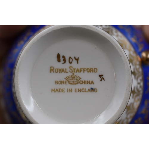 244 - Five Fine Bone China Cup and Saucer Sets including Floral, Royal Stafford, Old Royal and More