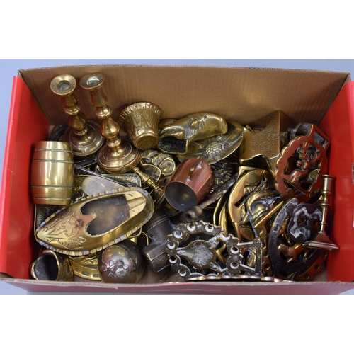 442 - Collection of Brass Ornaments and Trinket Dishes To Include some Plated Items