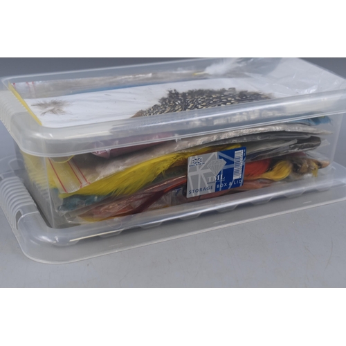 449 - Large Selection of Fly Tying Materials in 6 Boxes