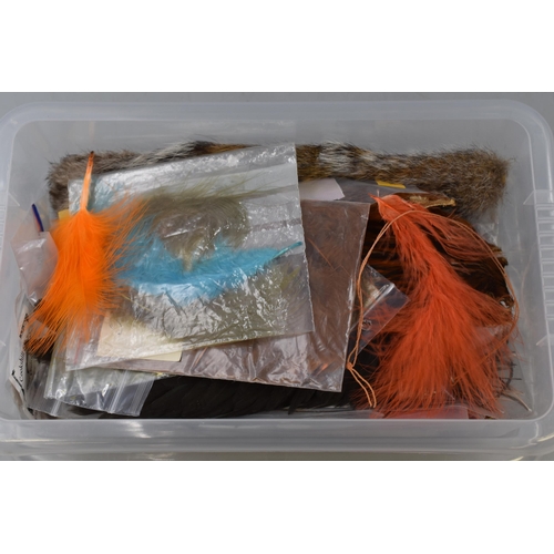 449 - Large Selection of Fly Tying Materials in 6 Boxes