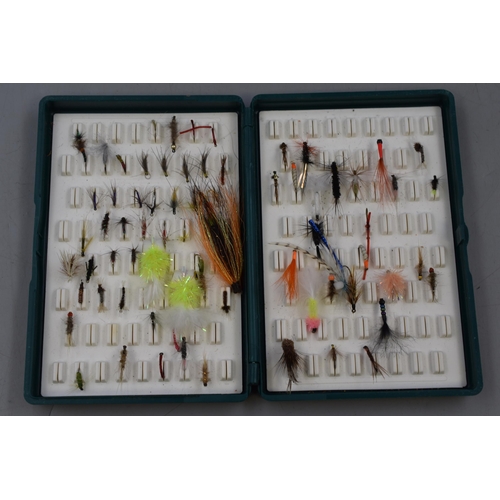 458 - Selection of Fishing Flies in 4 Cases