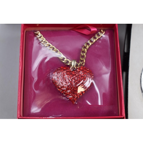 468 - Large Selection of Mainly New Jewellery items in Presentation Boxes. Includes New Heart Shaped Neckl... 