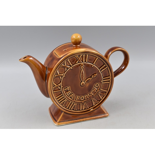 270 - Vintage Price and Kensington Ceramic Teapot in Brown Glaze approx 7