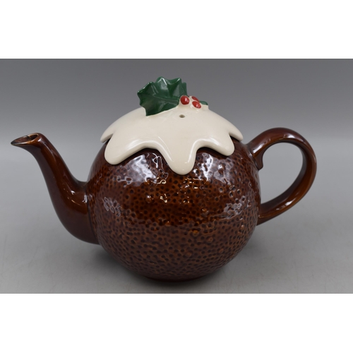 272 - Christmas Pudding Teapot