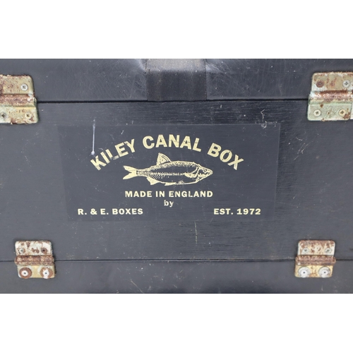 480 - A Kiley Canal Box, With Under Set Storage, Six Drawers And Adjustable Legs. With Contents.