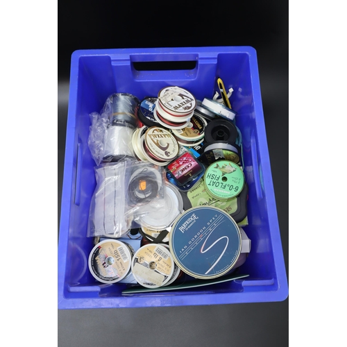 485 - Large Selection of Fishing line including Wonderline, Maxima, Drennan, Wychwood and More