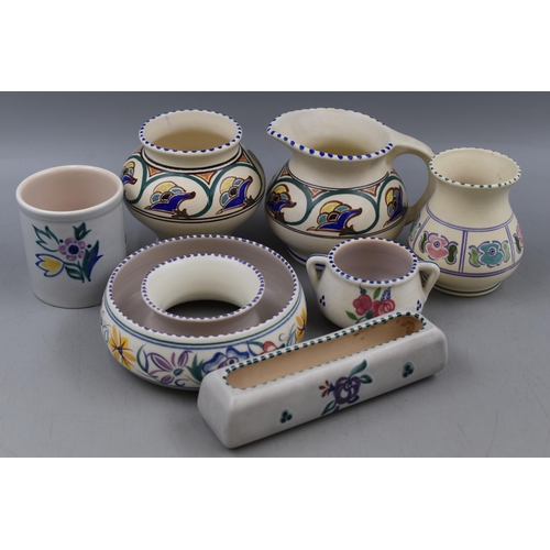 280 - A Selection of Ceramics, Includes Vintage Poole and Honiton.