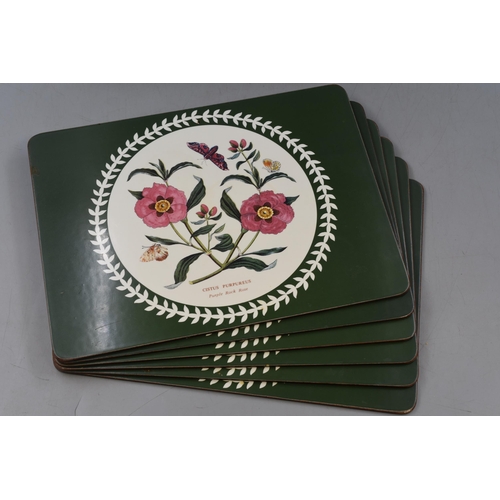 499 - Set of 6 Portmeirion Botanical Placemats designed by Susan William Ellis in original Box