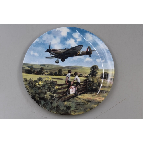 503 - A Selection of Eight Royal Doulton and Wedgwood Collectors Plates. Includes Heroes of The Sky, Comme... 