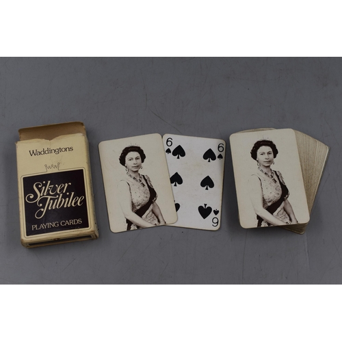 513 - Four Packs of Vintage Playing Cards including Erotic, Lexicon Silver Jubilee and more together with ... 