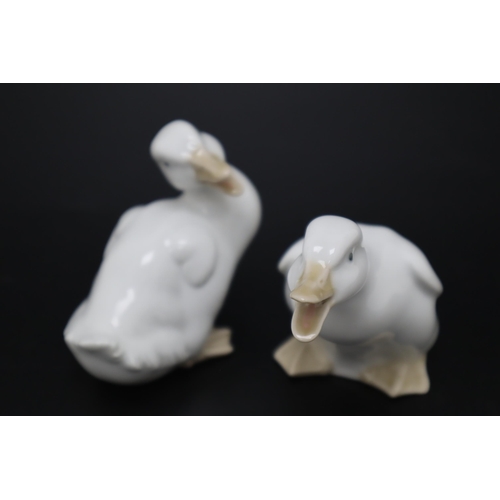 292 - A Pair of Nao Ceramic Gosling Figures, Both Approx 3.5