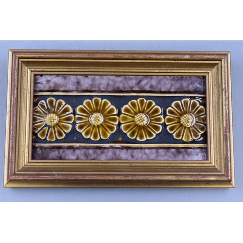 299 - Selection Of Various Style Ceramic Plate In Gold Painted Wooden Frames