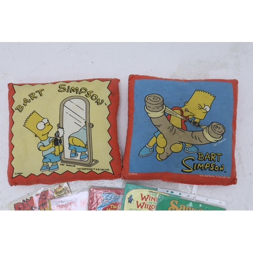 540 - Mixed Lot to include Vintage Children's Reading Books Story Telling Tapes, and Two Bart Simpson Pill... 