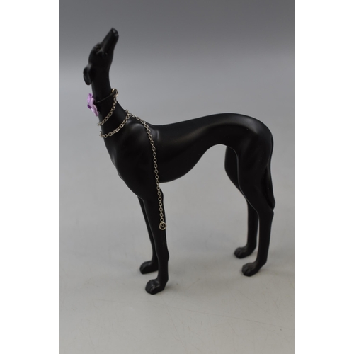 306 - At Deco style Figure of Lady with Dog (33cm)