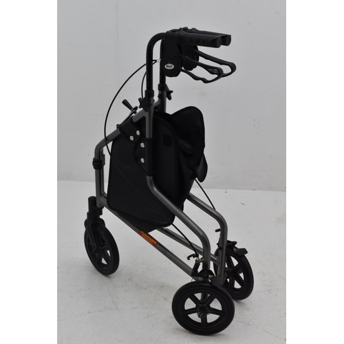 639 - Days 3 Wheeled Braked Walking Frame With Bag