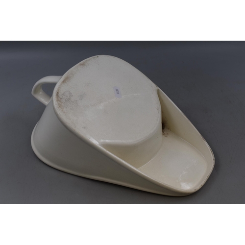 644 - Vintage Boots the Chemists Ceramic Slipper Bed Pan