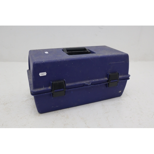 646 - A Blue Plastic Sectional Toolbox, With Contents. Approx 10