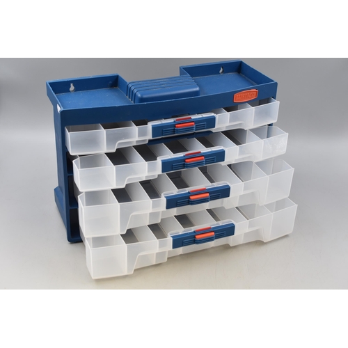 656 - Wiko 4 Drawer Storage Case (Wall Mounted or Free Standing) 40cm x 25cm x 14cm)