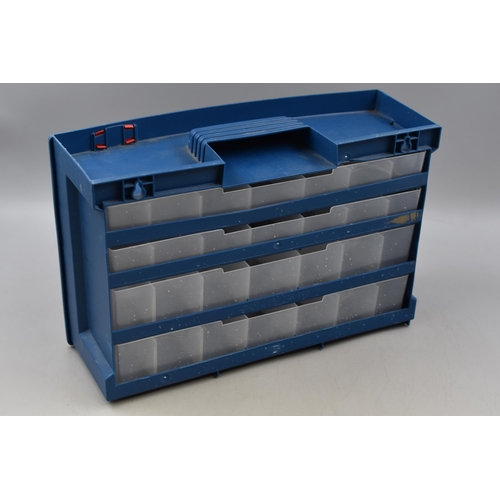 656 - Wiko 4 Drawer Storage Case (Wall Mounted or Free Standing) 40cm x 25cm x 14cm)