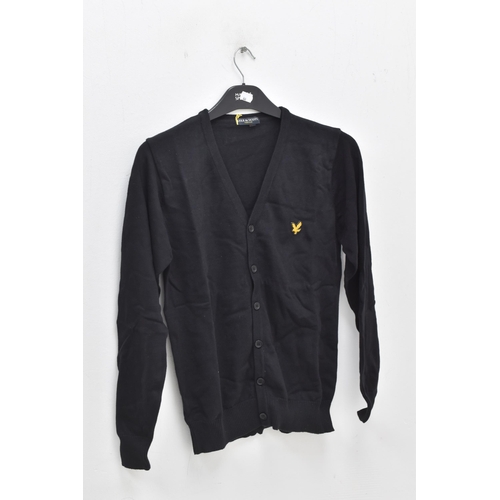 676 - A Selection of Three Lyle & Scott Cardigans With Tags. Includes Two In Yellow (Large and XL), And on... 