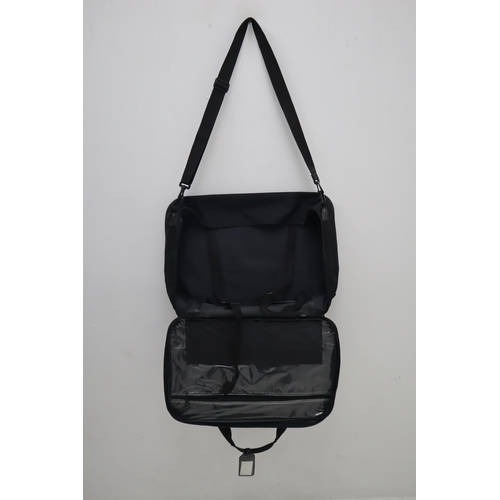 613 - A Hawa Black Travel Bag/Suit Carrier.