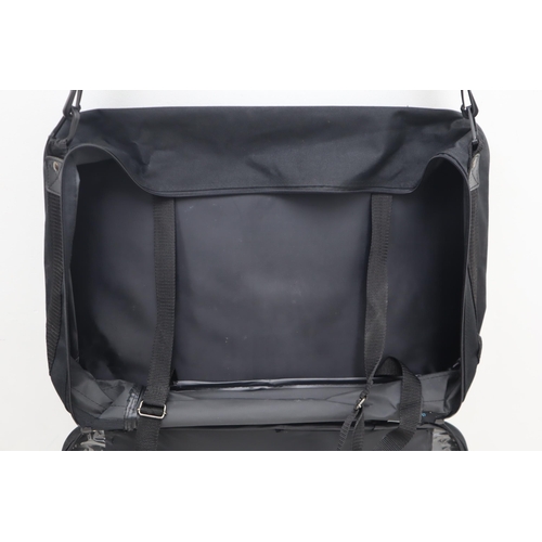 613 - A Hawa Black Travel Bag/Suit Carrier.