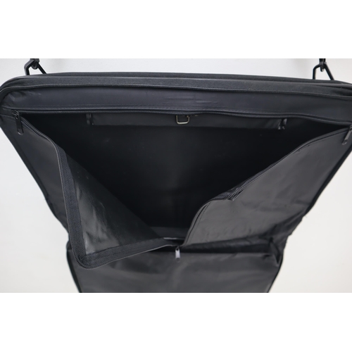 613 - A Hawa Black Travel Bag/Suit Carrier.