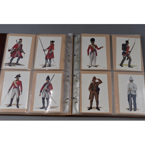 506A - A Stanley Gibbons Postcard Album, Containing A Selection of Military Themed Postcards.