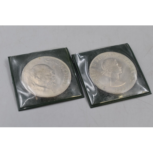 178 - Two Commemorative Winston Churchill Coins 1965